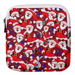 Nicholas Santa Christmas Pattern Mini Square Pouch by Simbadda