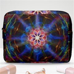 Mandala Pattern Kaleidoscope Make Up Pouch (large) by Simbadda