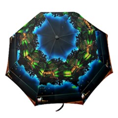 Night City Folding Umbrellas by Vaneshart