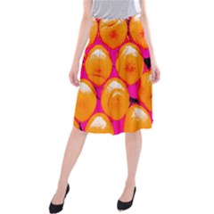 Pop Art Tennis Balls Midi Beach Skirt by essentialimage