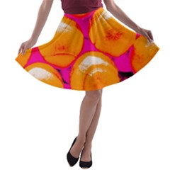 Pop Art Tennis Balls A-line Skater Skirt by essentialimage