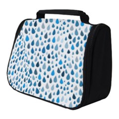 Rain Drops Full Print Travel Pouch (small) by HelgaScand