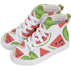 Watermelon Juice Auglis Clip Art Watermelon Kids  Hi-top Skate Sneakers by Vaneshart