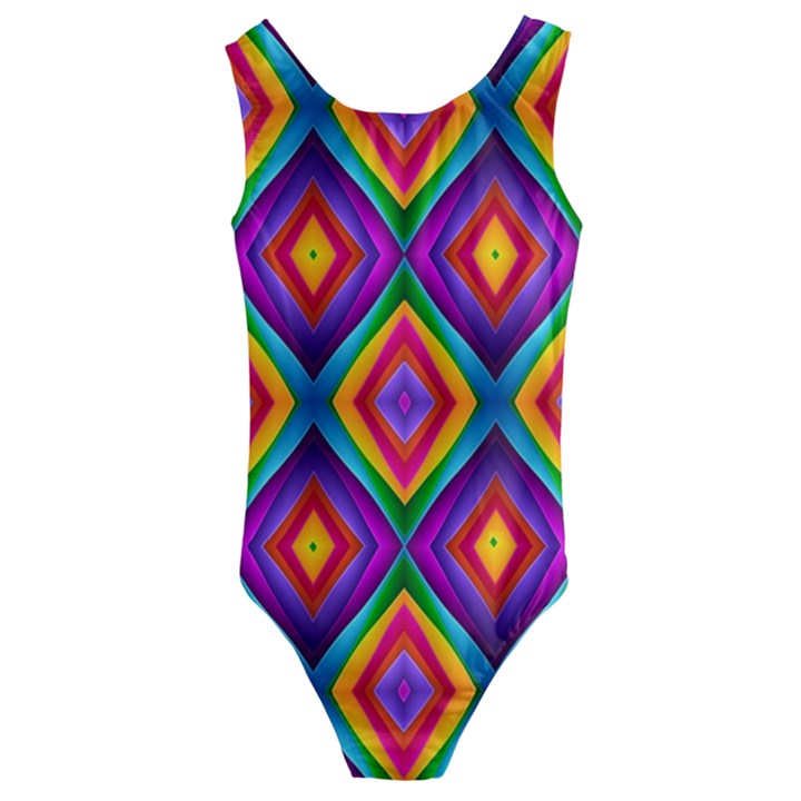 ABSTRACT-B-1 Kids  Cut-Out Back One Piece Swimsuit