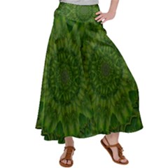 Fauna Nature Ornate Leaf Satin Palazzo Pants by pepitasart