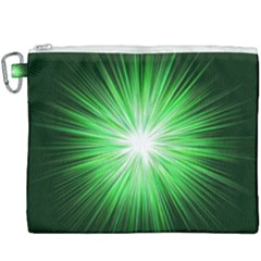 Green Blast Background Canvas Cosmetic Bag (xxxl) by Mariart