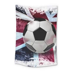 Soccer Ball With Great Britain Flag Small Tapestry by Vaneshart