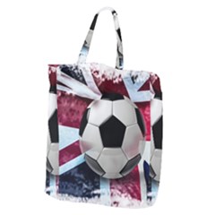 Soccer Ball With Great Britain Flag Giant Grocery Tote by Vaneshart