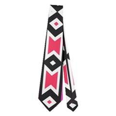 Red Rhombus And Other Shapes                                             Necktie by LalyLauraFLM