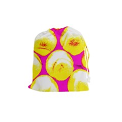 Pop Art Tennis Balls Drawstring Pouch (medium) by essentialimage