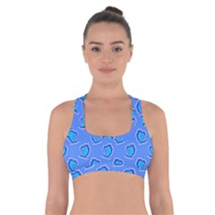 Surfer Pattern Cross Back Sports Bra by bloomingvinedesign