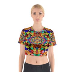 Abstract 30 Cotton Crop Top by ArtworkByPatrick