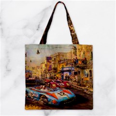 Racing Zipper Grocery Tote Bag by ArtworkByPatrick