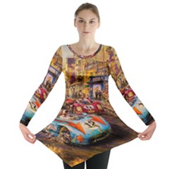 Racing Long Sleeve Tunic  by ArtworkByPatrick