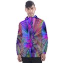 Rays Colorful Laser Ray Light Men s Front Pocket Pullover Windbreaker View1