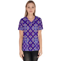 Symmetry Women s V-neck Scrub Top by Sobalvarro