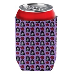 Girl Flower Pattern Lilac Can Holder by snowwhitegirl