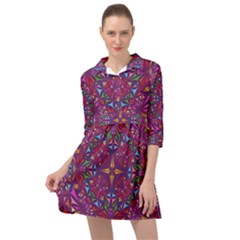 Kaleidoscope  Mini Skater Shirt Dress by Sobalvarro