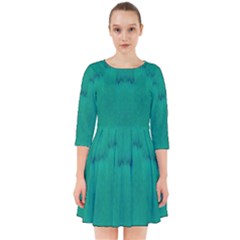 Love To One Color To Love Green Smock Dress by pepitasart