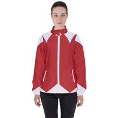 Heart Women s High Neck Windbreaker by Lovemore