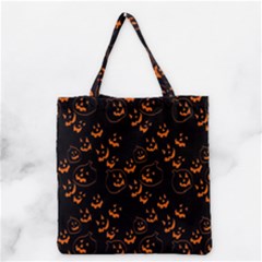 Jack O Lanterns Grocery Tote Bag by bloomingvinedesign