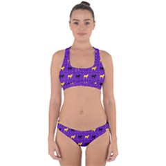 Elegant Pugs Cross Back Hipster Bikini Set by ElegantGP