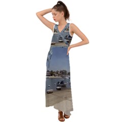 Balboa 1 3 V-neck Chiffon Maxi Dress by bestdesignintheworld