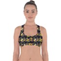 Aztec 9 Cross Back Hipster Bikini Top  View1