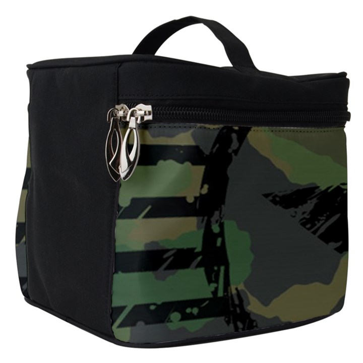 Military Camouflage Design Make Up Travel Bag (Small)