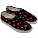 Vector Seamless Summer Fruits Pattern Colorful Cartoon Background Men s Classic Low Top Sneakers View3