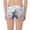 Hand Draw Cats Seamless Pattern Boyleg Bikini Bottoms View2