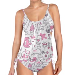 Set Kawaii Doodles Tankini Set by Vaneshart