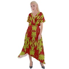 Rby 55 Cross Front Sharkbite Hem Maxi Dress by ArtworkByPatrick