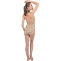 Leopard Print Halter Front Plunge Swimsuit View2