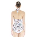 Cute Unicorns With Magical Elements Vector Halter Swimsuit View2