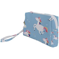 Unicorn Seamless Pattern Background Vector (2) Wristlet Pouch Bag (small) by Sobalvarro