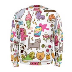 Set Kawaii Doodles Men s Sweatshirt by Vaneshart