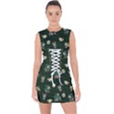 Grass Love Lace Up Front Bodycon Dress View1