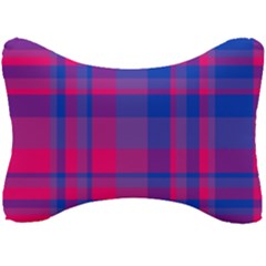 Bisexual Plaid Seat Head Rest Cushion by NanaLeonti