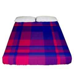 Bisexual Plaid Fitted Sheet (queen Size) by NanaLeonti