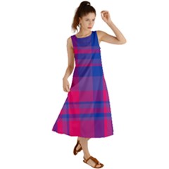 Bisexual Plaid Summer Maxi Dress by NanaLeonti