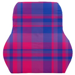 Bisexual Plaid Car Seat Back Cushion  by NanaLeonti