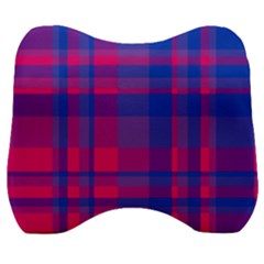 Bisexualplaid Velour Head Support Cushion by NanaLeonti