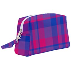 Bisexualplaid Wristlet Pouch Bag (large) by NanaLeonti