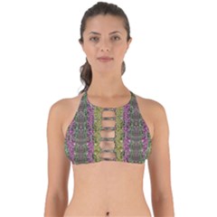 Leaves Contemplative In Pearls Free From Disturbance Perfectly Cut Out Bikini Top by pepitasart