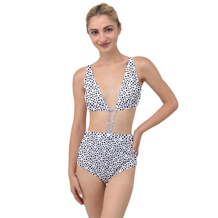 I See Spots Tied Up Two Piece Swimsuit