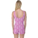 Skeleton Pink One Piece Boyleg Swimsuit View2