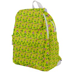 Carnation Pattern Yellow Top Flap Backpack by snowwhitegirl