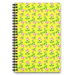 Carnation Pattern Yellow 5 5  X 8 5  Notebook by snowwhitegirl