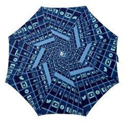 Apps Social Media Networks Internet Straight Umbrellas by Vaneshart